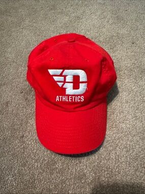 Red Dayton Flyers Athletics Embroidered Baseball Cap